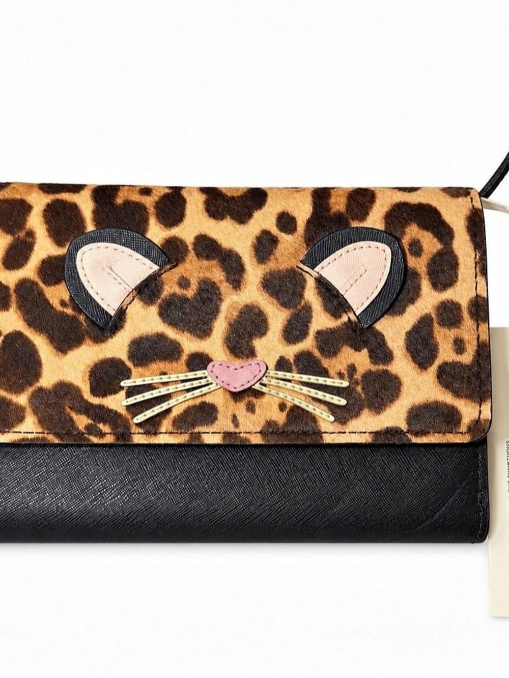 Kate Spade Lucy 3D Leopard Flap Crossbody Bag